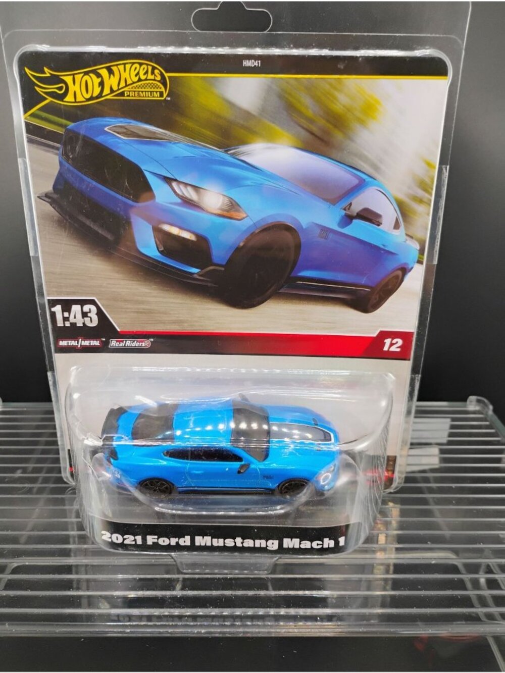Hot Wheels Premium 2021 Ford Mustang Mach 1 Blue 1:43